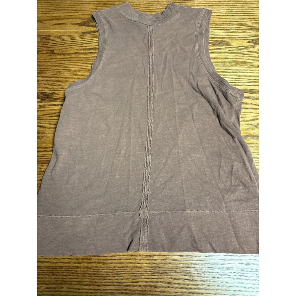 Anthropologie Mock Neck Tank Top Womens Small Brown Sleeveless Muscle